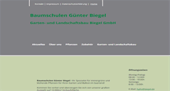 Desktop Screenshot of biegel.de
